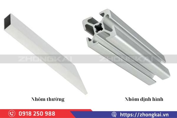 Nên dùng nhôm định hình hay nhôm thường?